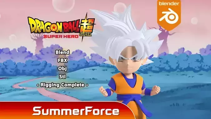 Goku Ultra Instinct SD - Dragonball Super 3D model