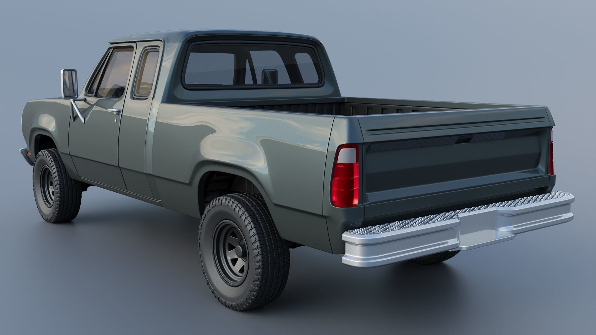 Dodge W150 Club Cab 1979 3D print model_3