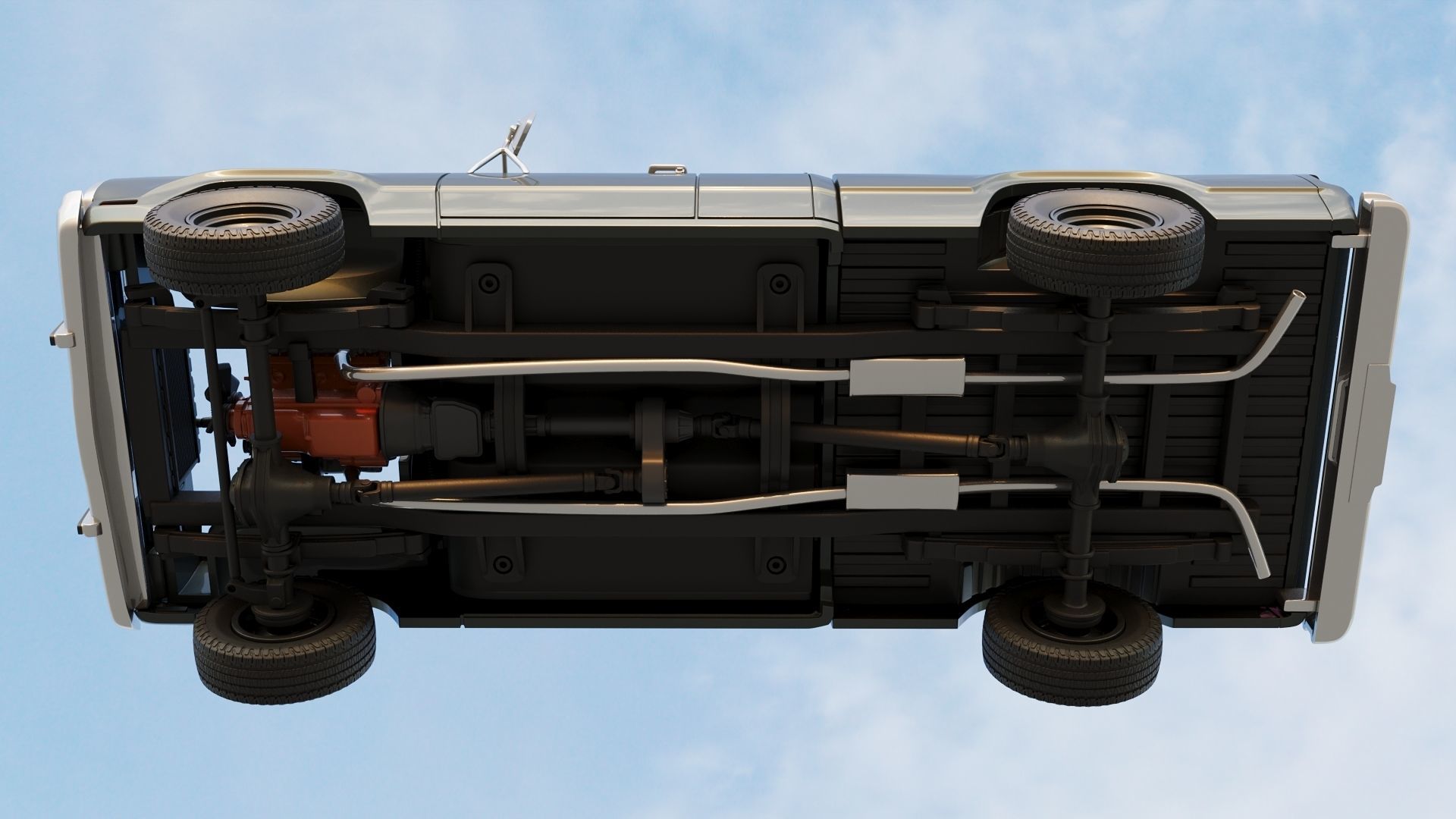 Dodge W150 Club Cab 1979 3D print model_14