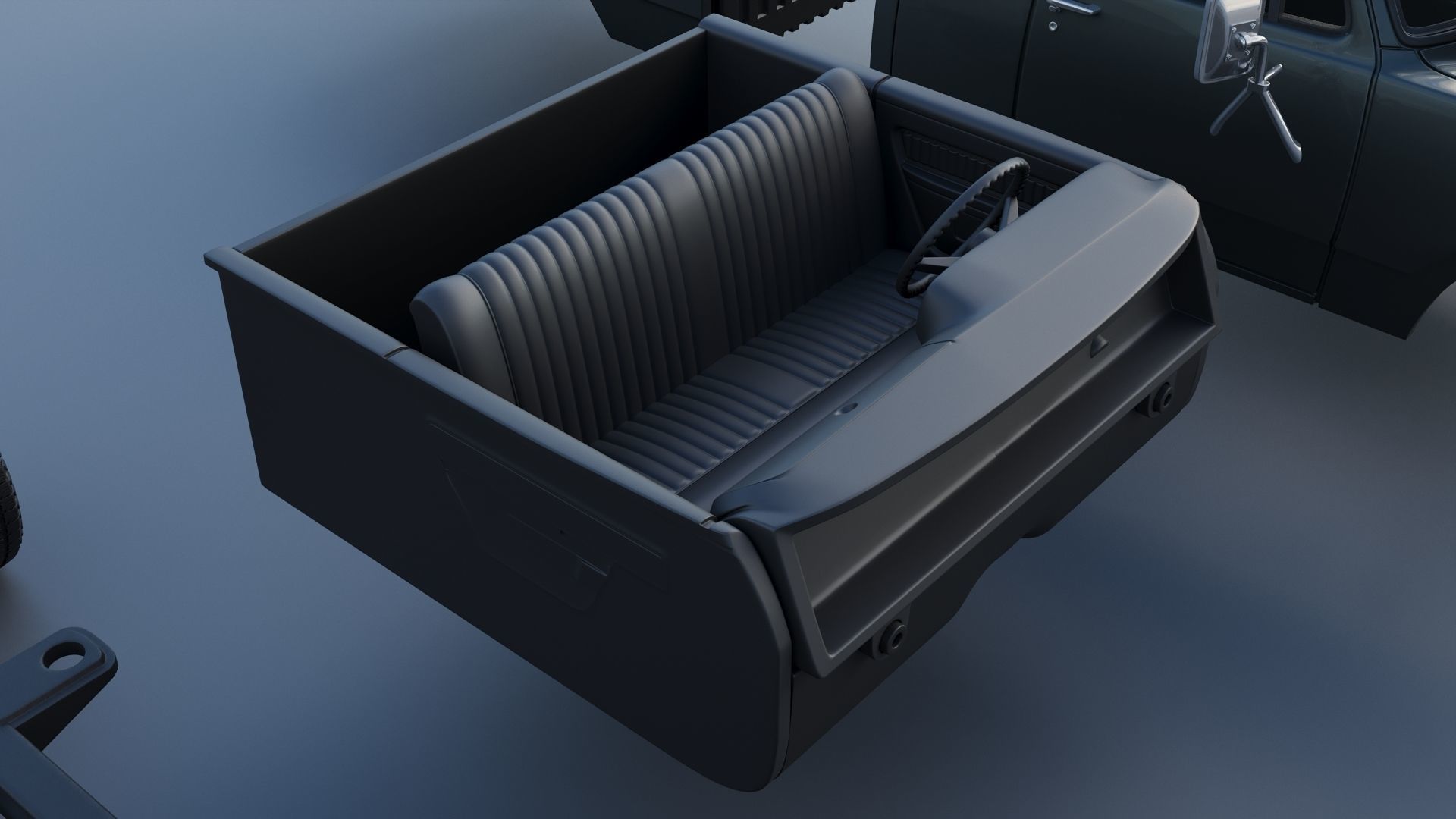 Dodge W150 Club Cab 1979 3D print model_23