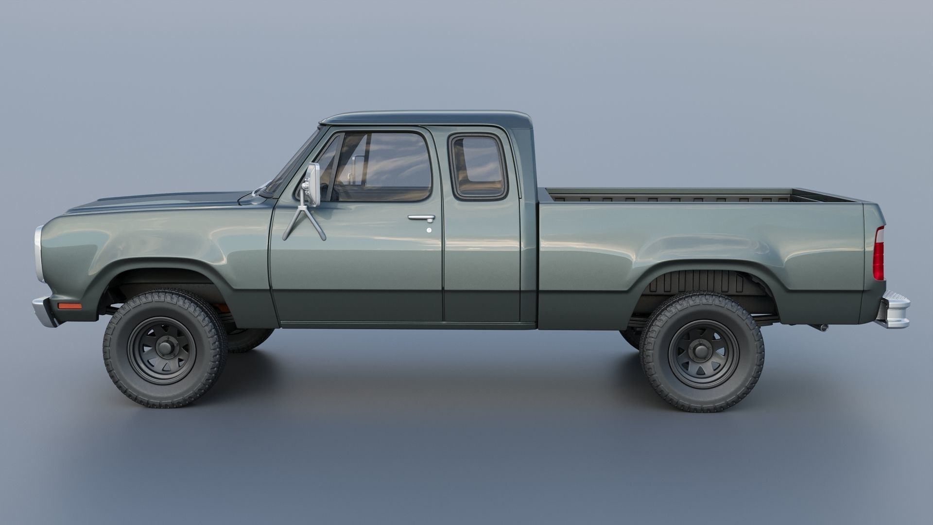 Dodge W150 Club Cab 1979 3D print model_20