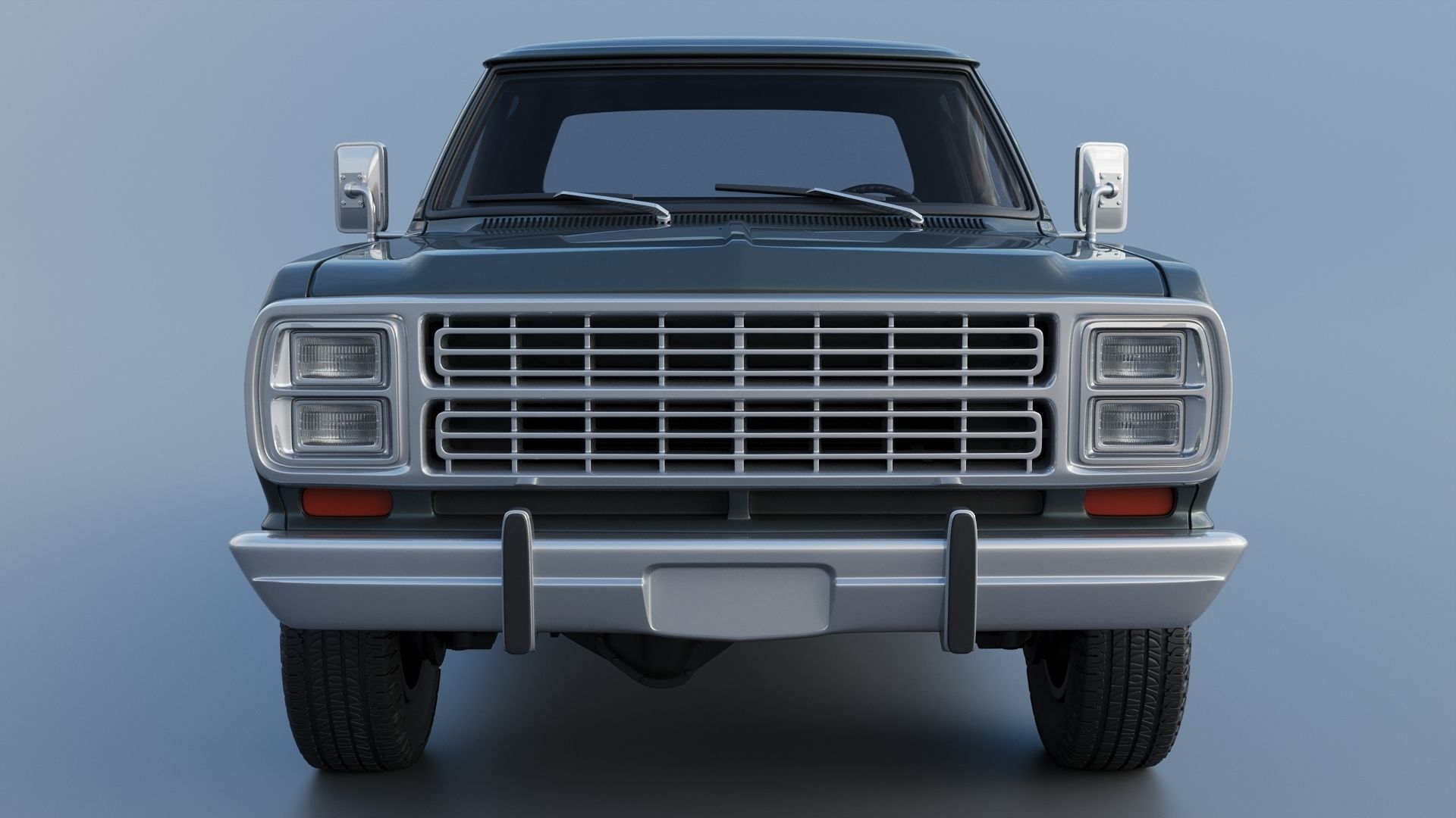 Dodge W150 Club Cab 1979 3D print model_9
