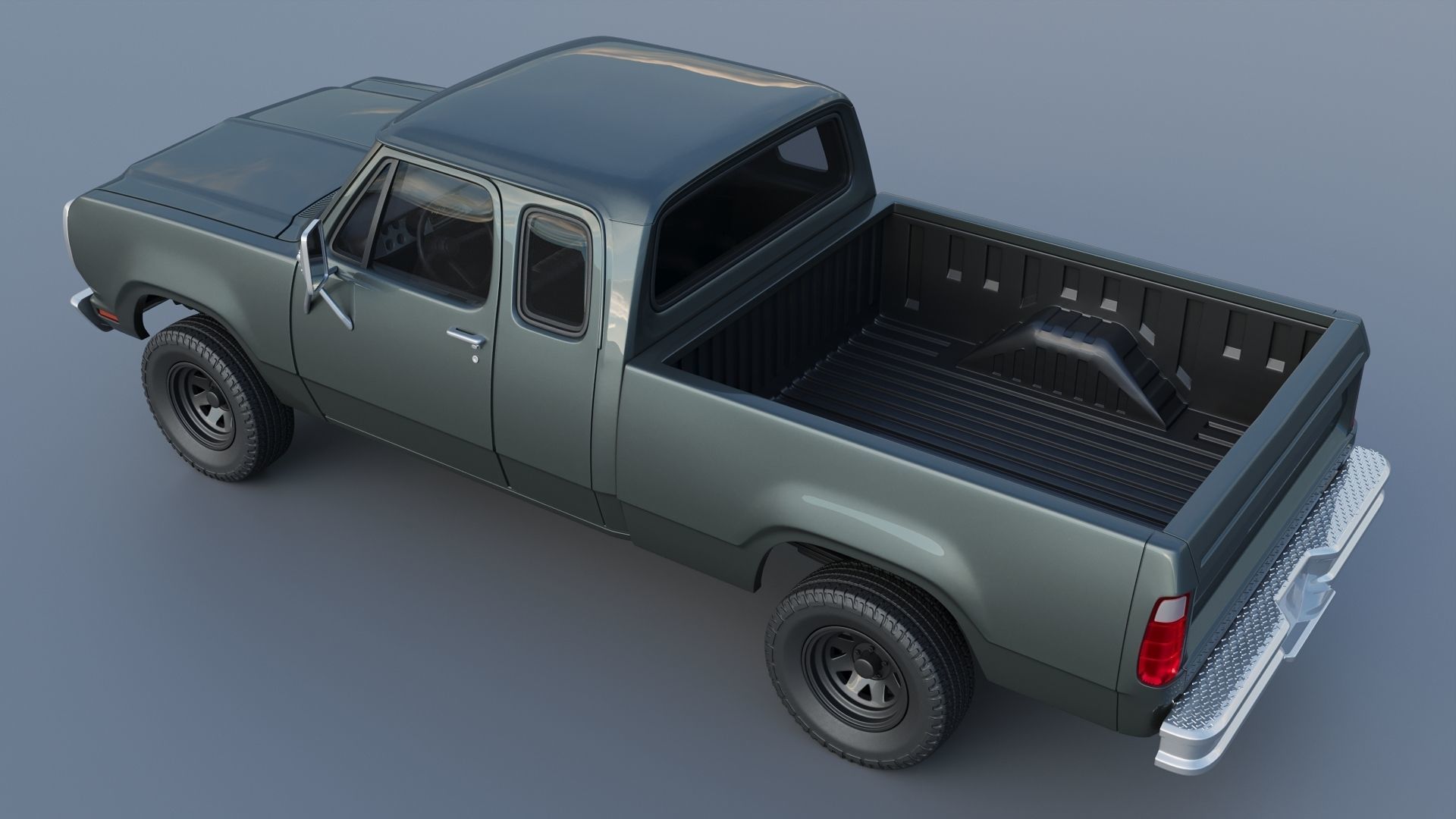 Dodge W150 Club Cab 1979 3D print model_4