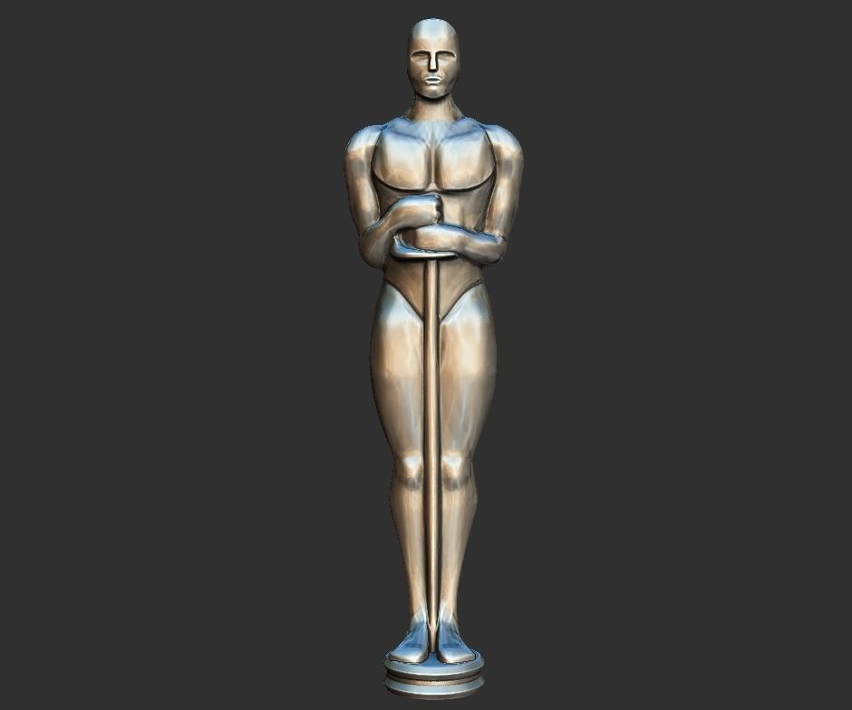 Oscar statue - home decor 3D print model_3