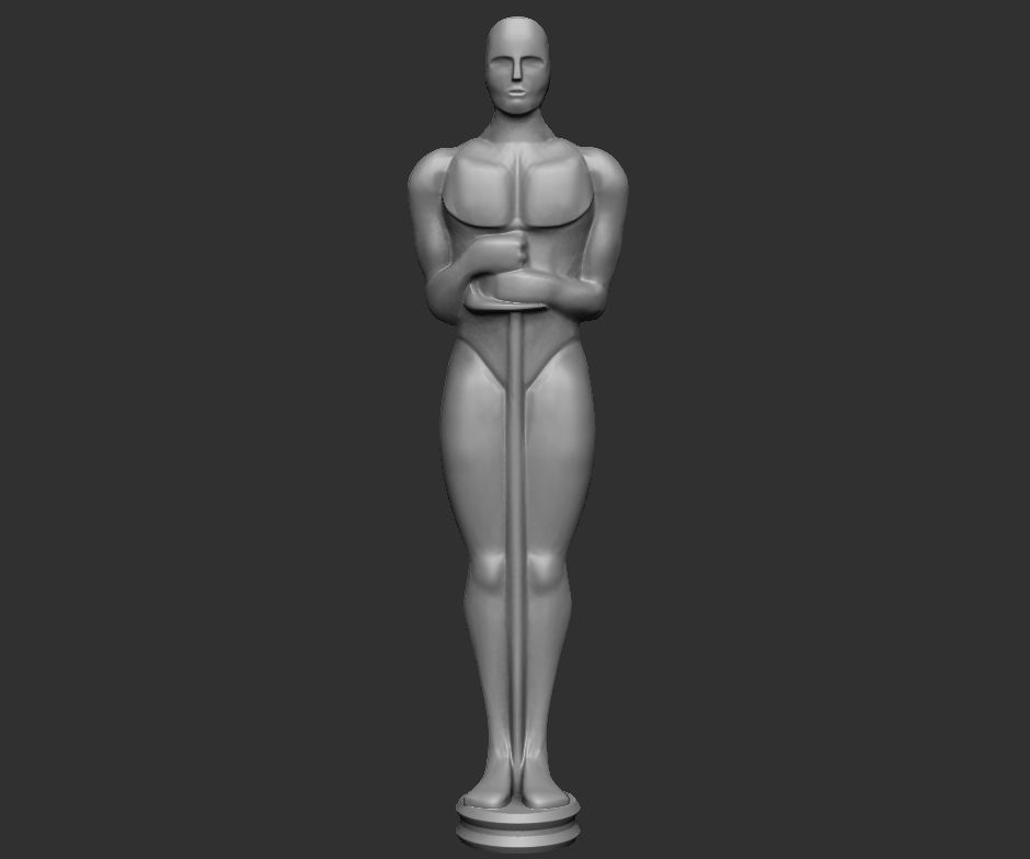 Oscar statue - home decor 3D print model_5