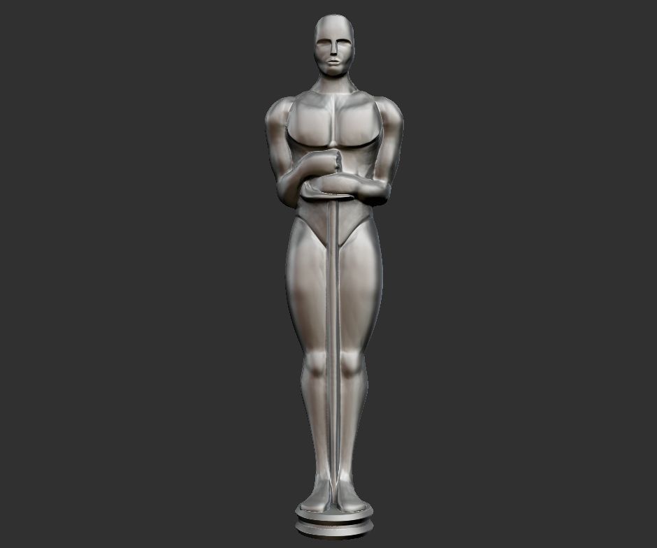 Oscar statue - home decor 3D print model_7