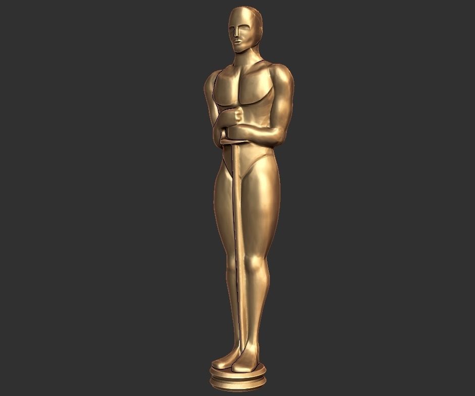 Oscar statue - home decor 3D print model_9