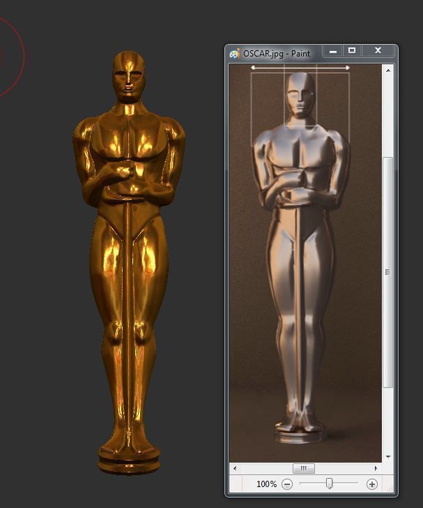 Oscar statue - home decor 3D print model_8