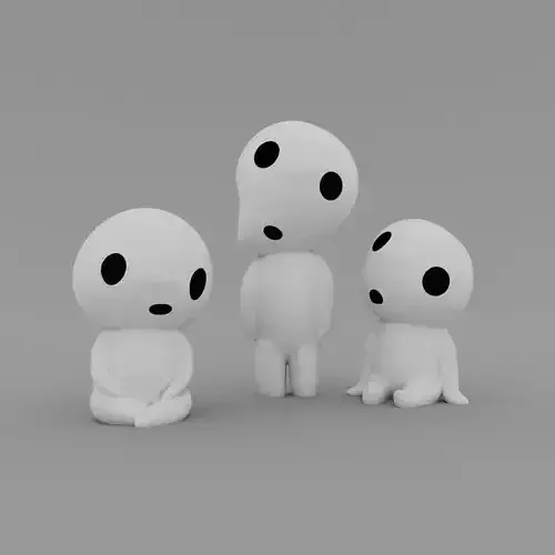 Kodama - Tree Spirits  3D print model