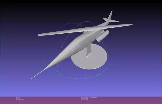 NASA AD-1 Oblique Wing Model 3D print model