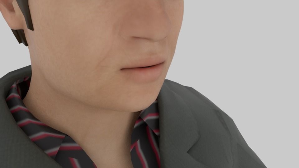 Max man Low-poly 3D model_3