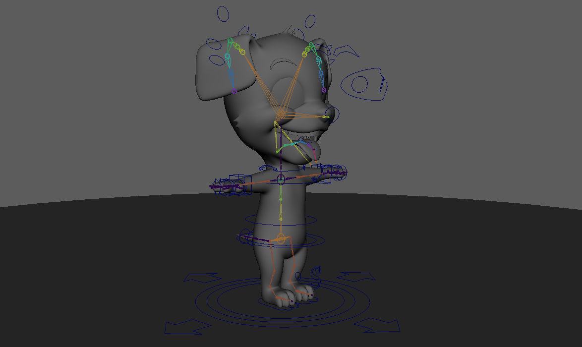 Puppy Low-poly 3D model_13