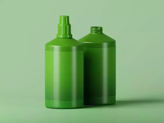 Hydrogen Peroxide Bottle 3D Model