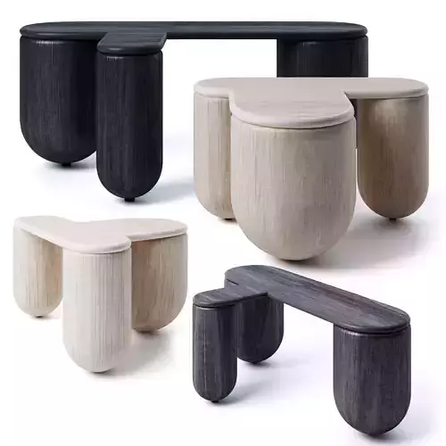 Hello Coffee Table 2-3 Set free 3D model | CGTrader