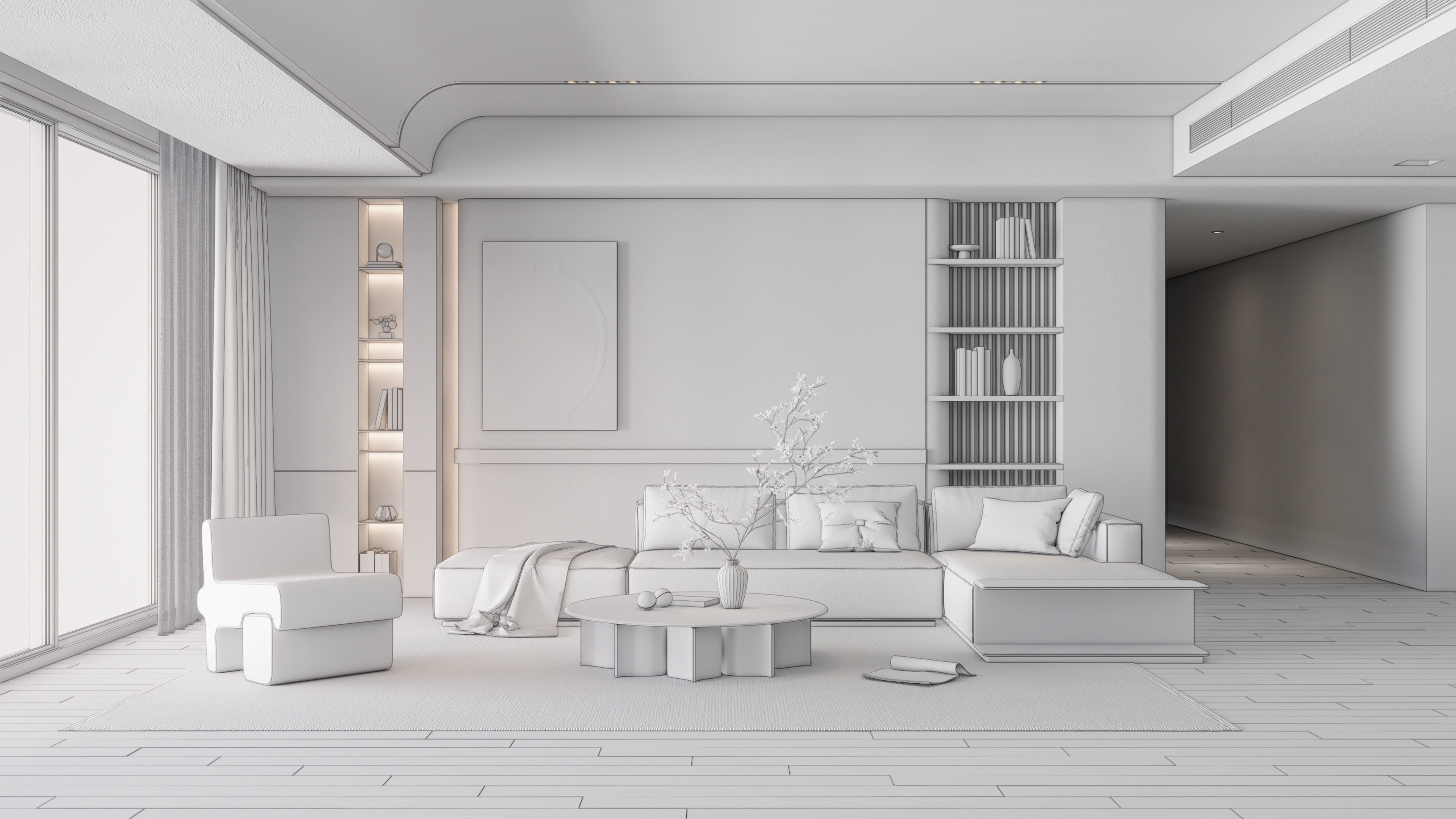 Living room 42 3D model_19