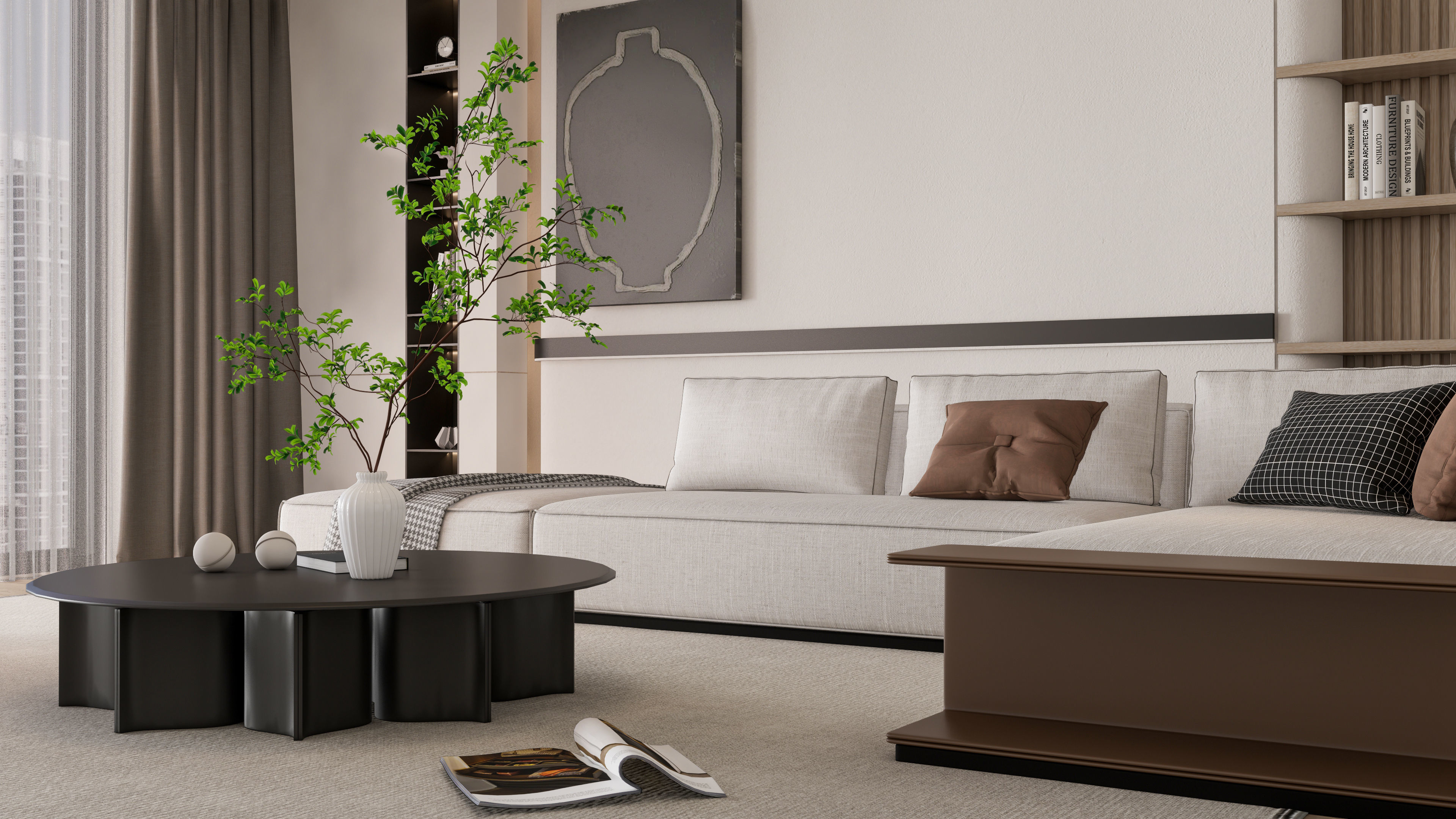 Living room 42 3D model_7