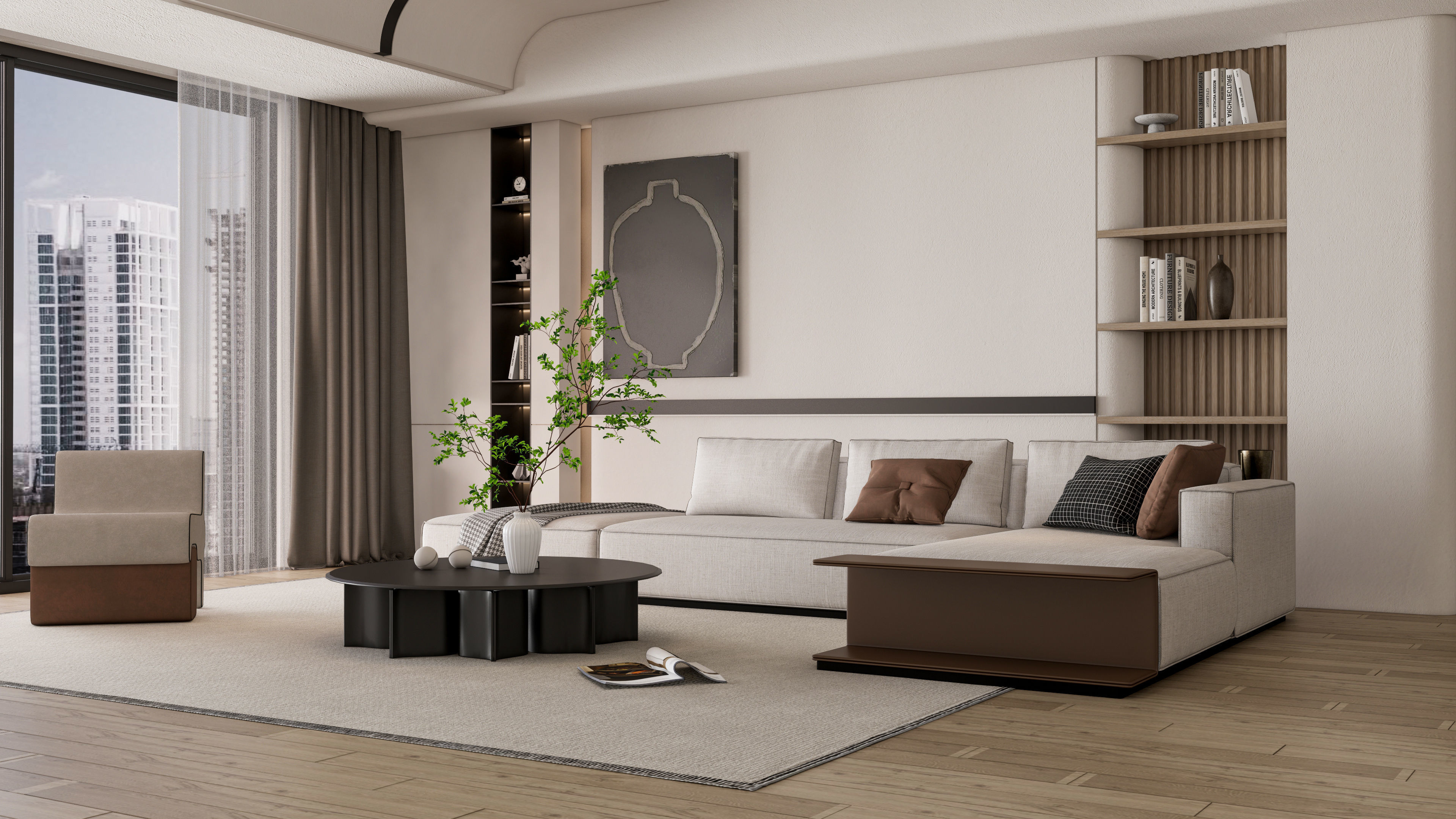 Living room 42 3D model_6