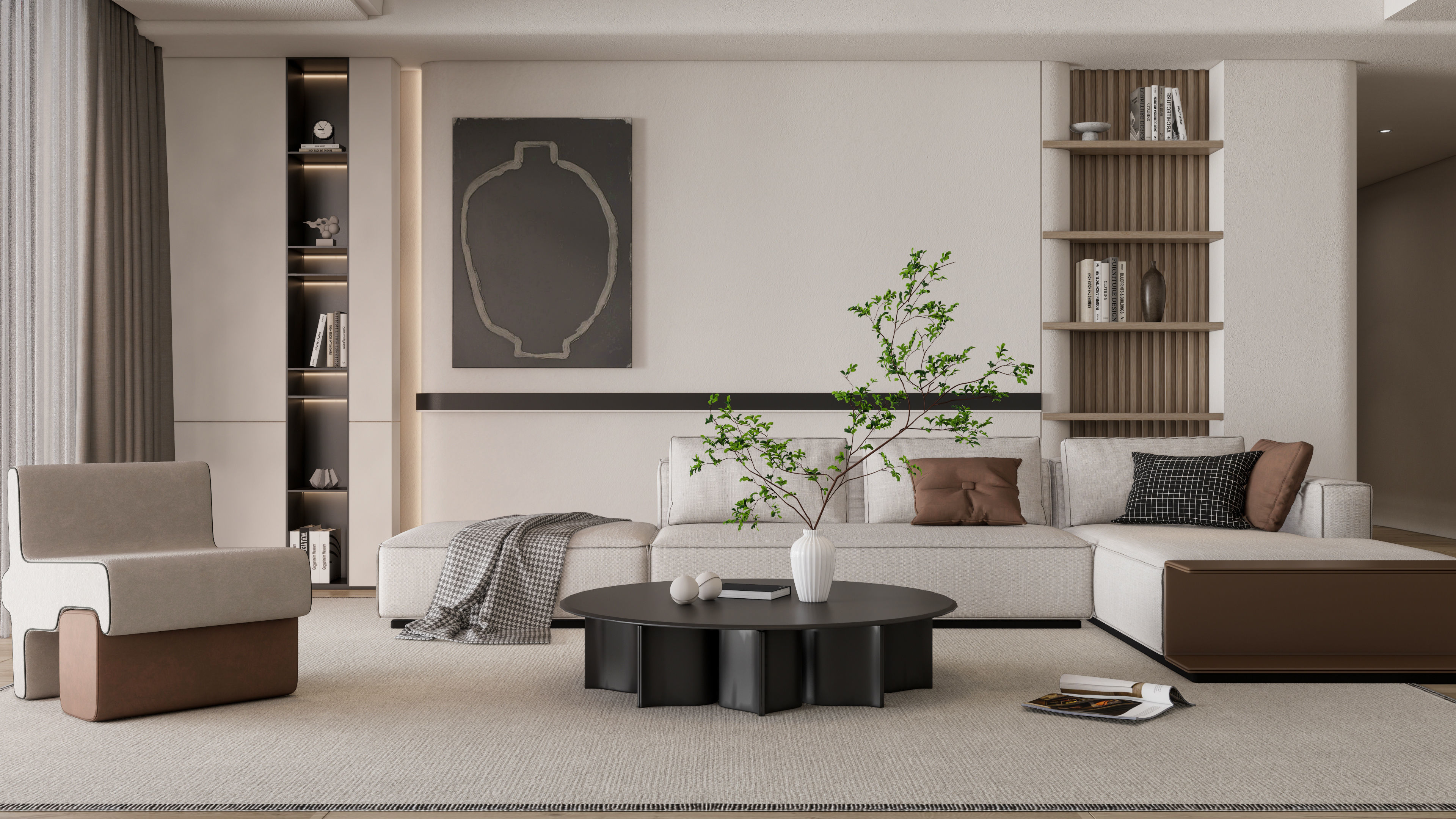 Living room 42 3D model_4