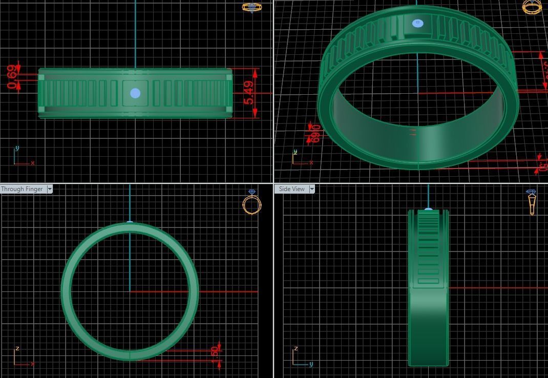 Glamira men ring 3D print model_2