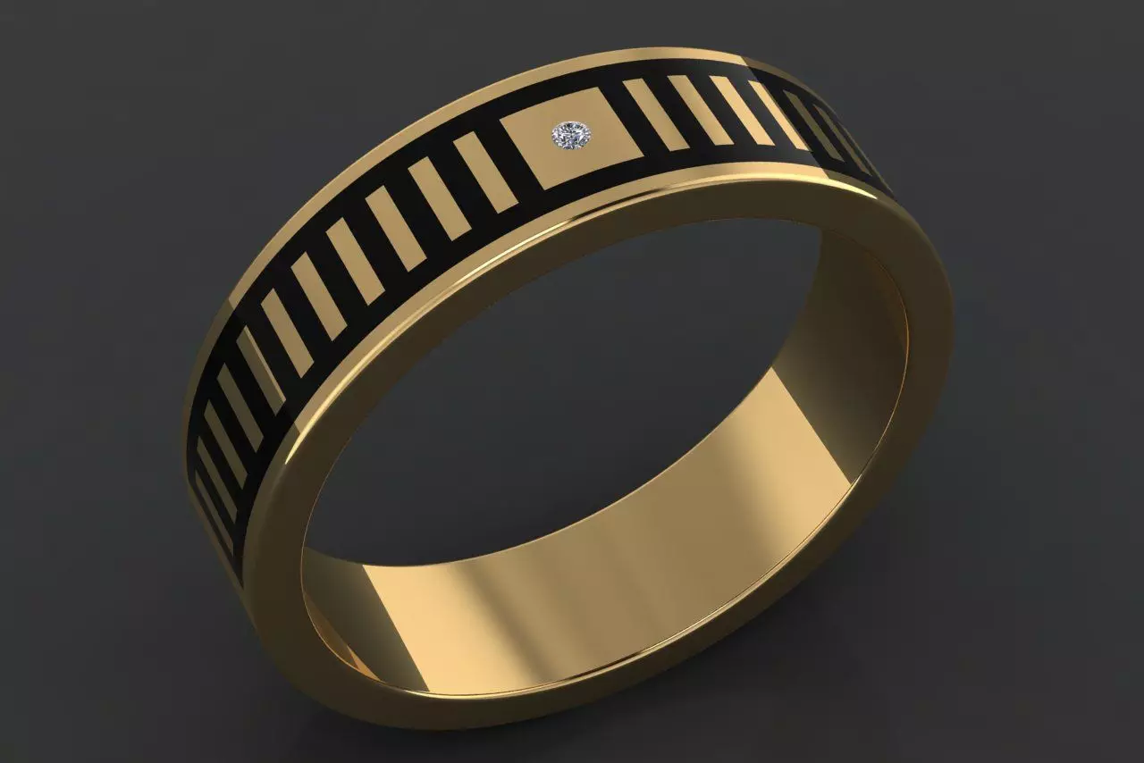 Glamira men ring 3D print model_0