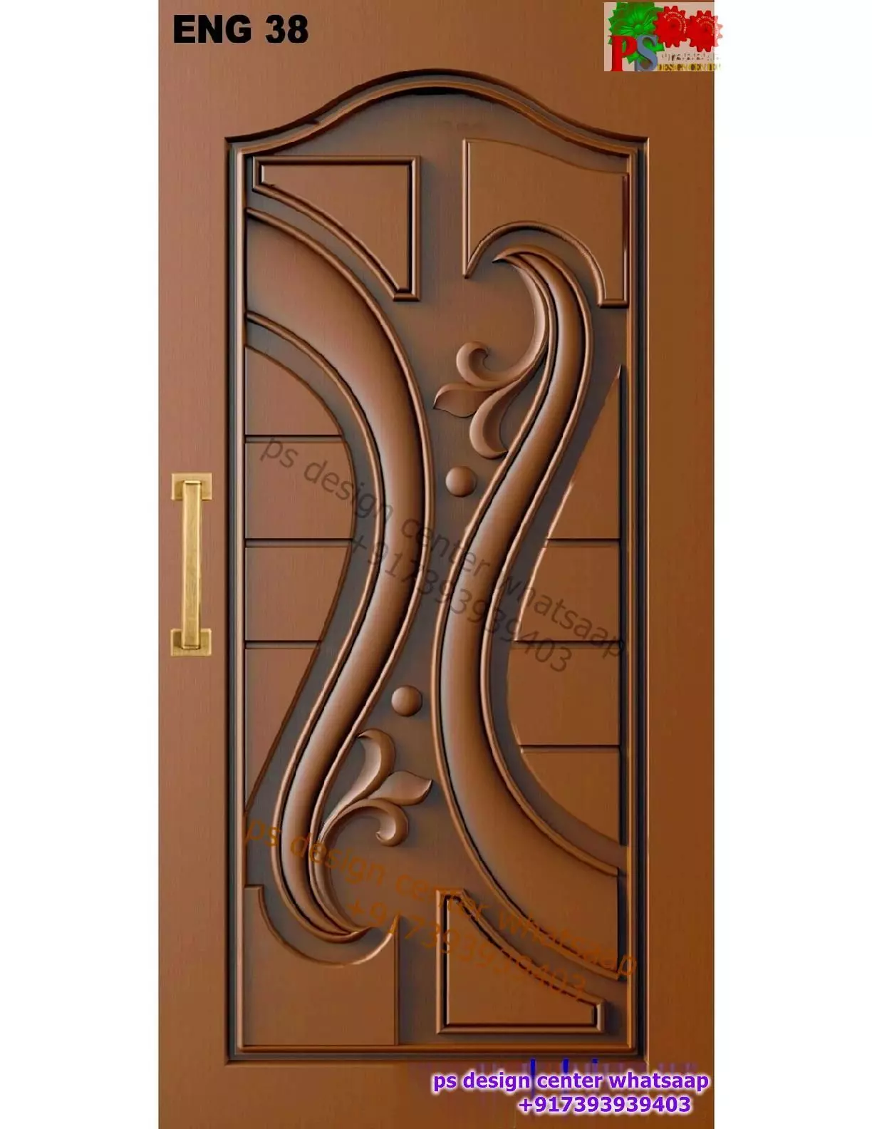 cnc design for door 3D model_0