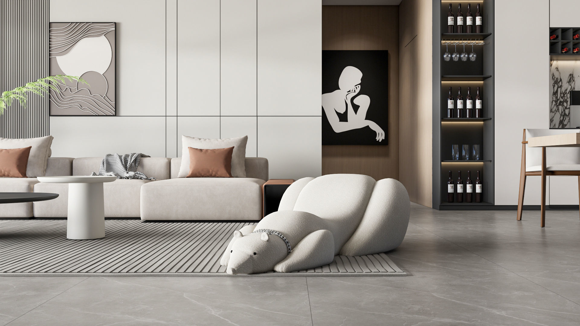 Living room 45 3D model_15