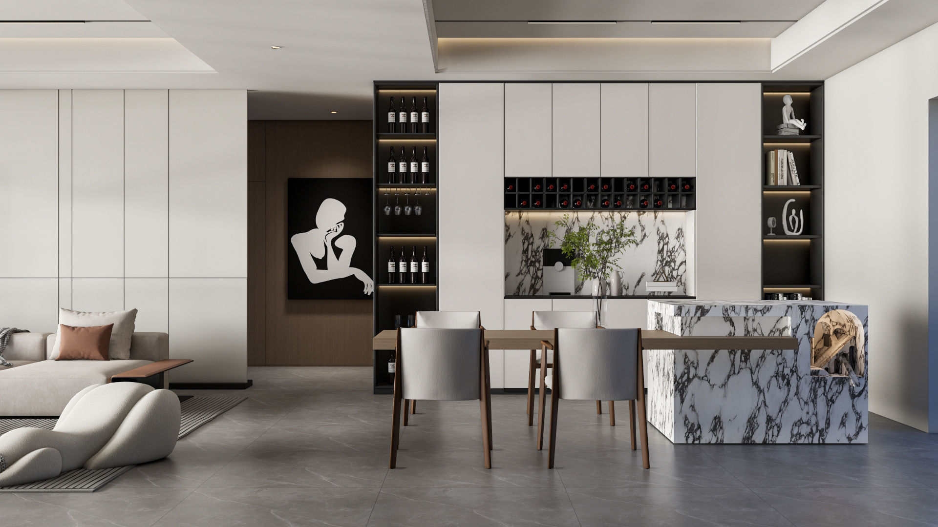 Living room 45 3D model_1