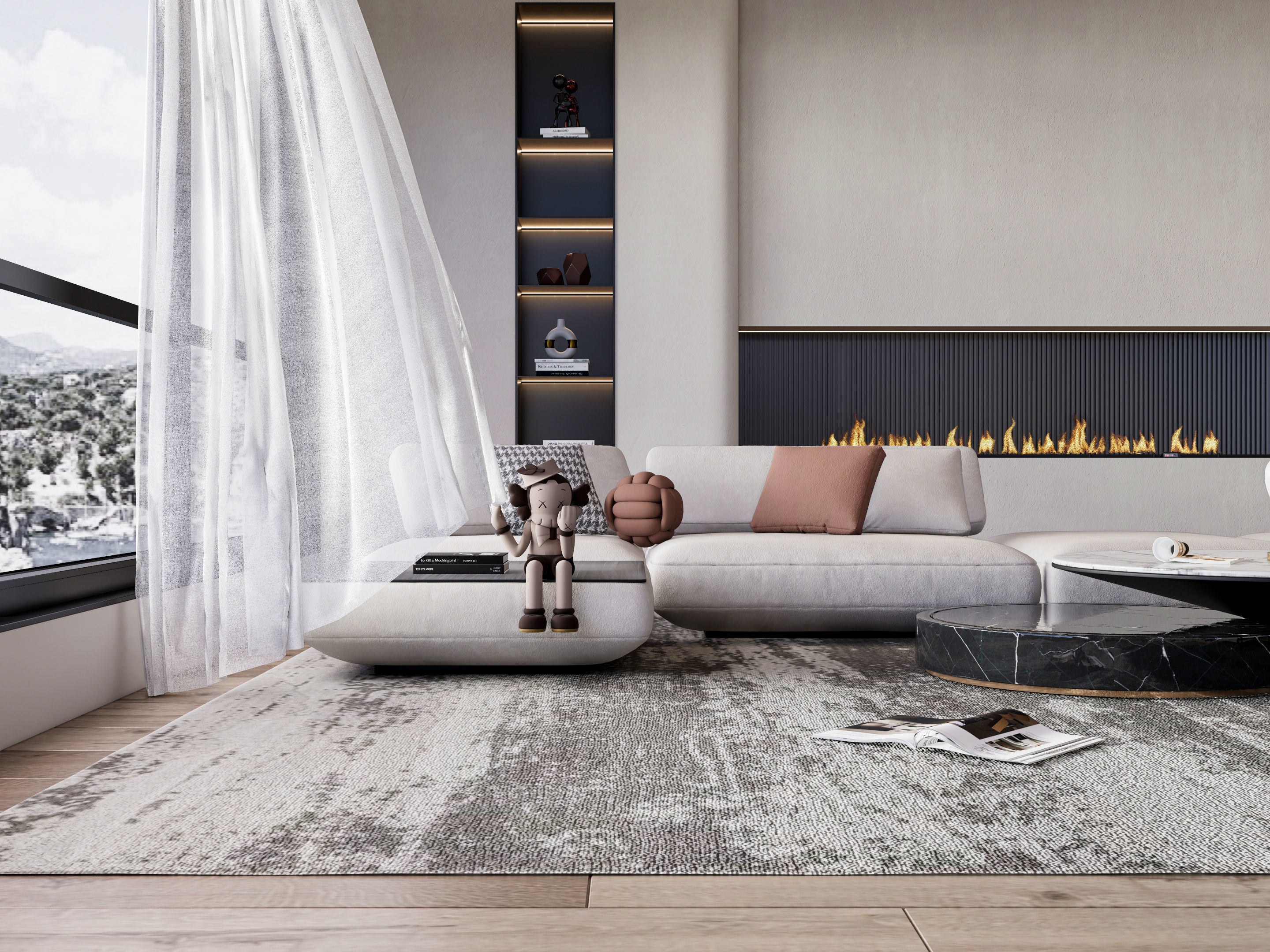 Living room 50 3D model_8