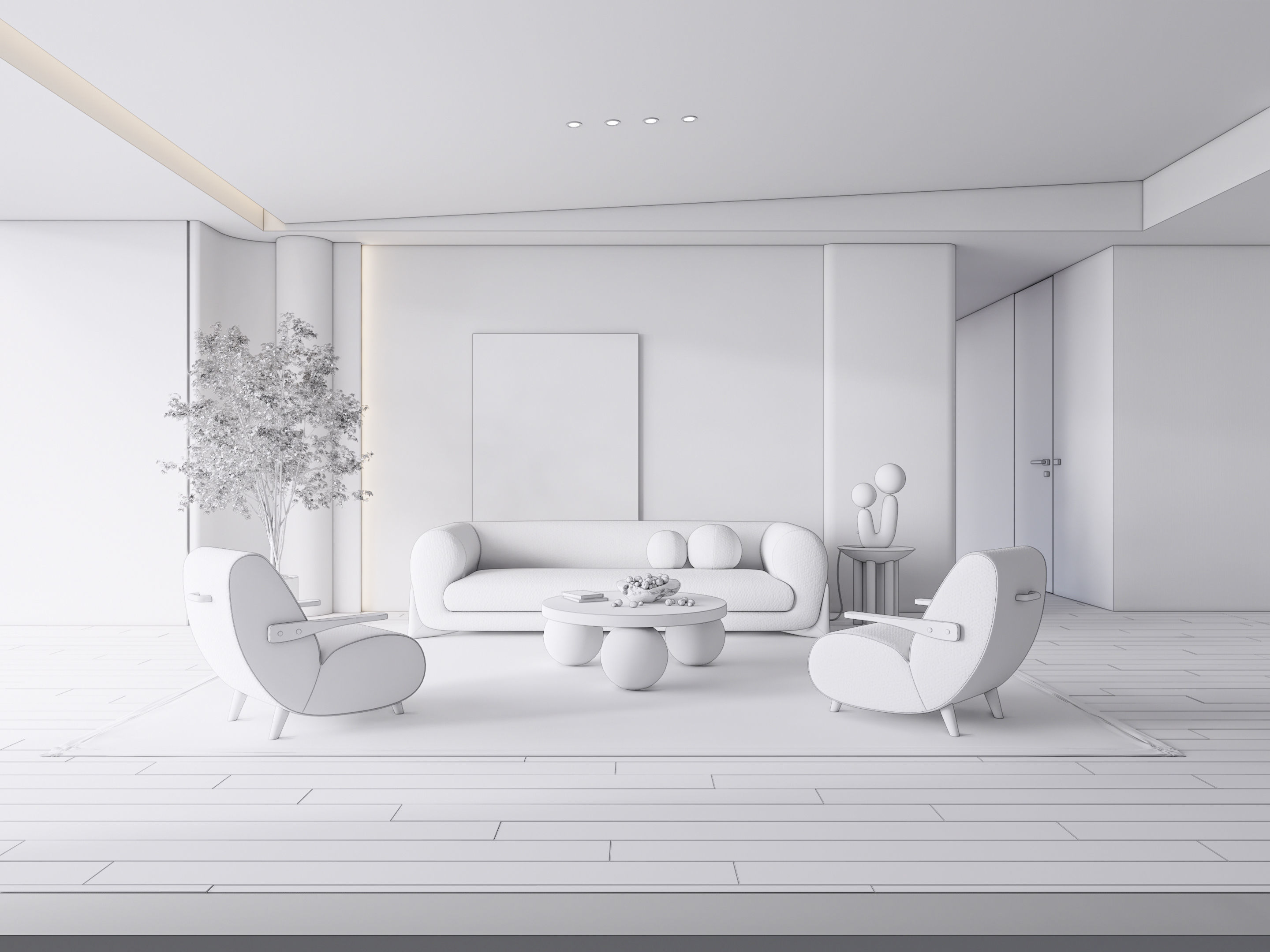 Living room 52 3D model_19