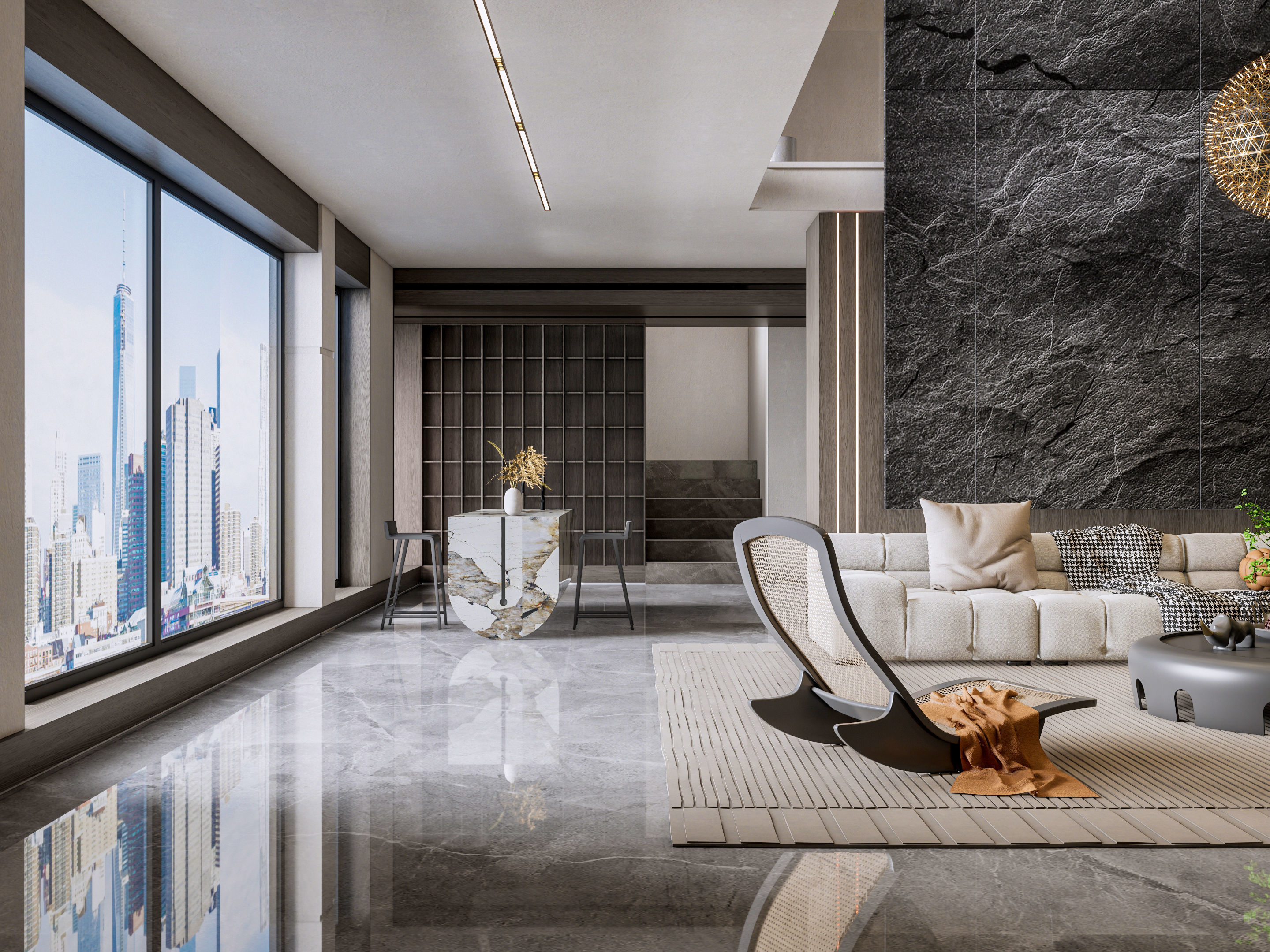Living room 54 3D model_4
