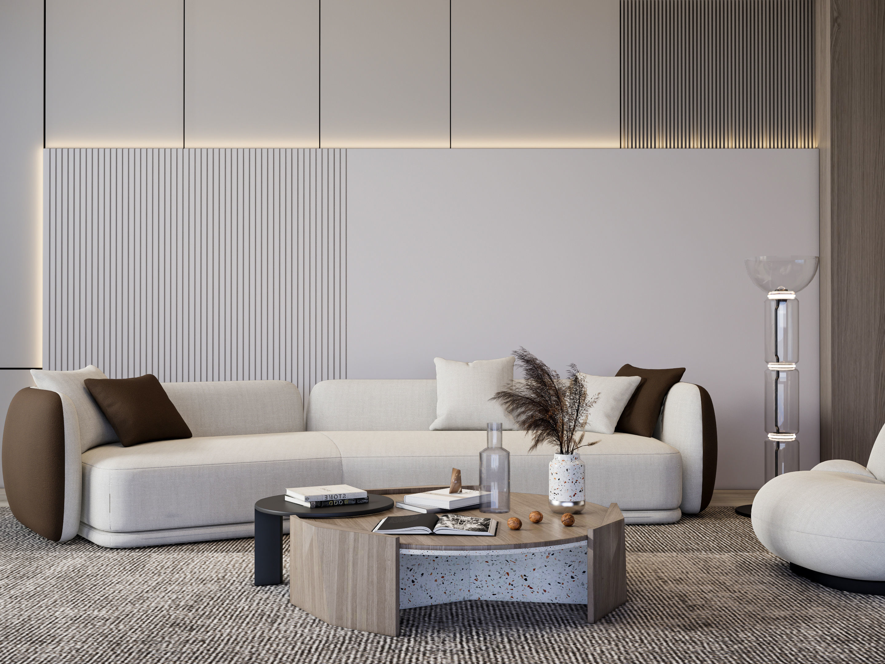 Living room 55 3D model_9