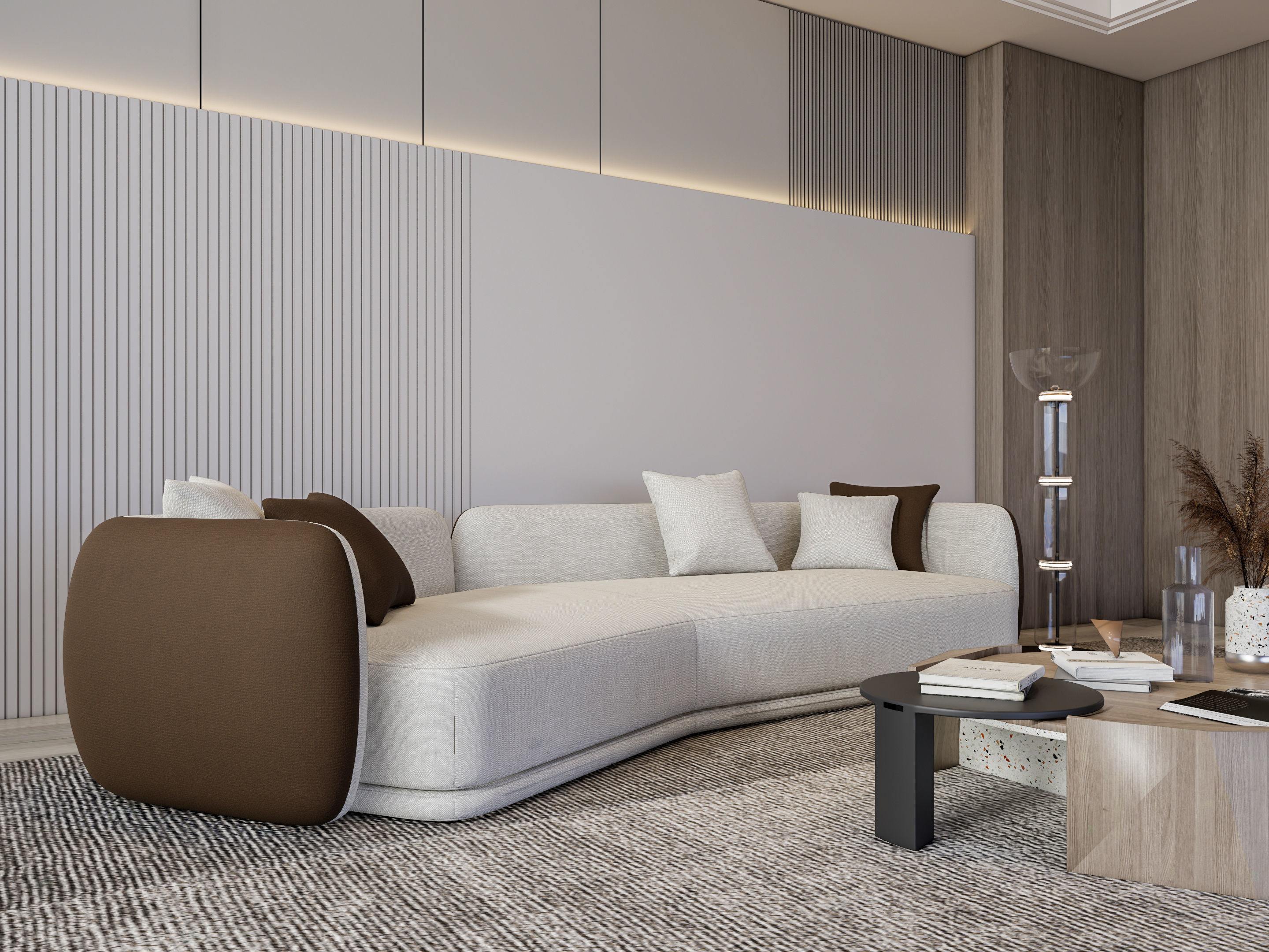 Living room 55 3D model_11