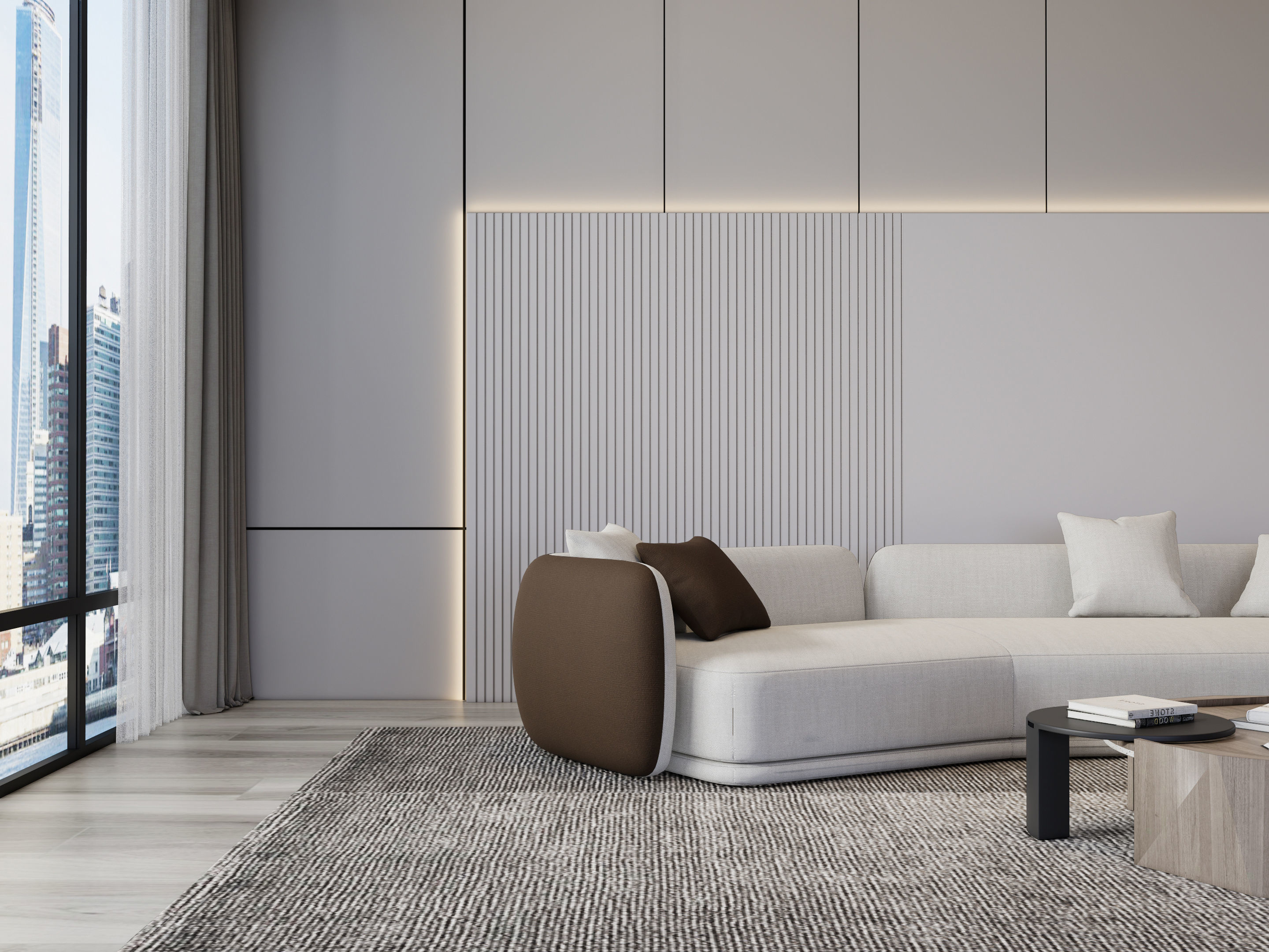 Living room 55 3D model_8