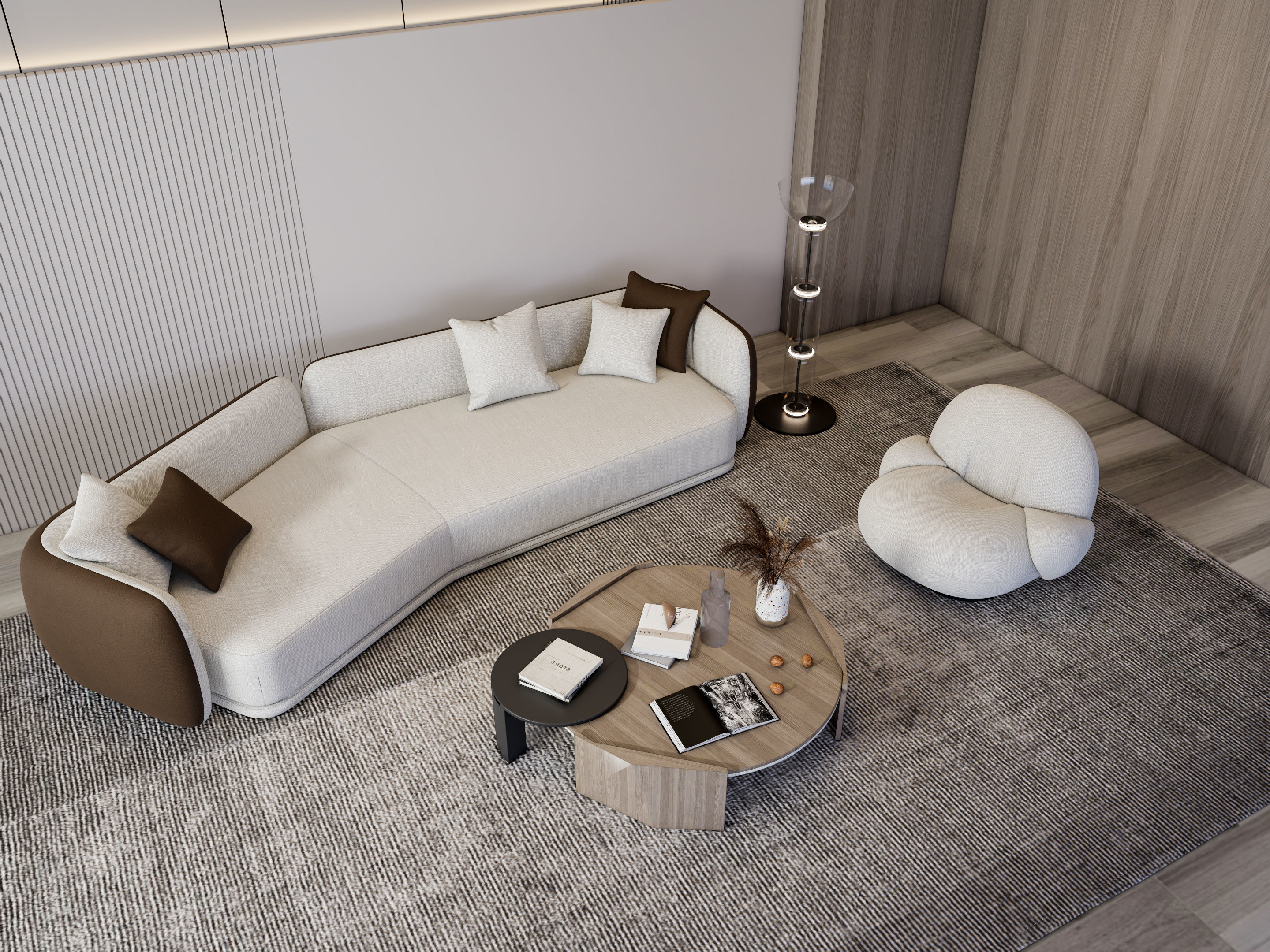 Living room 55 3D model_14