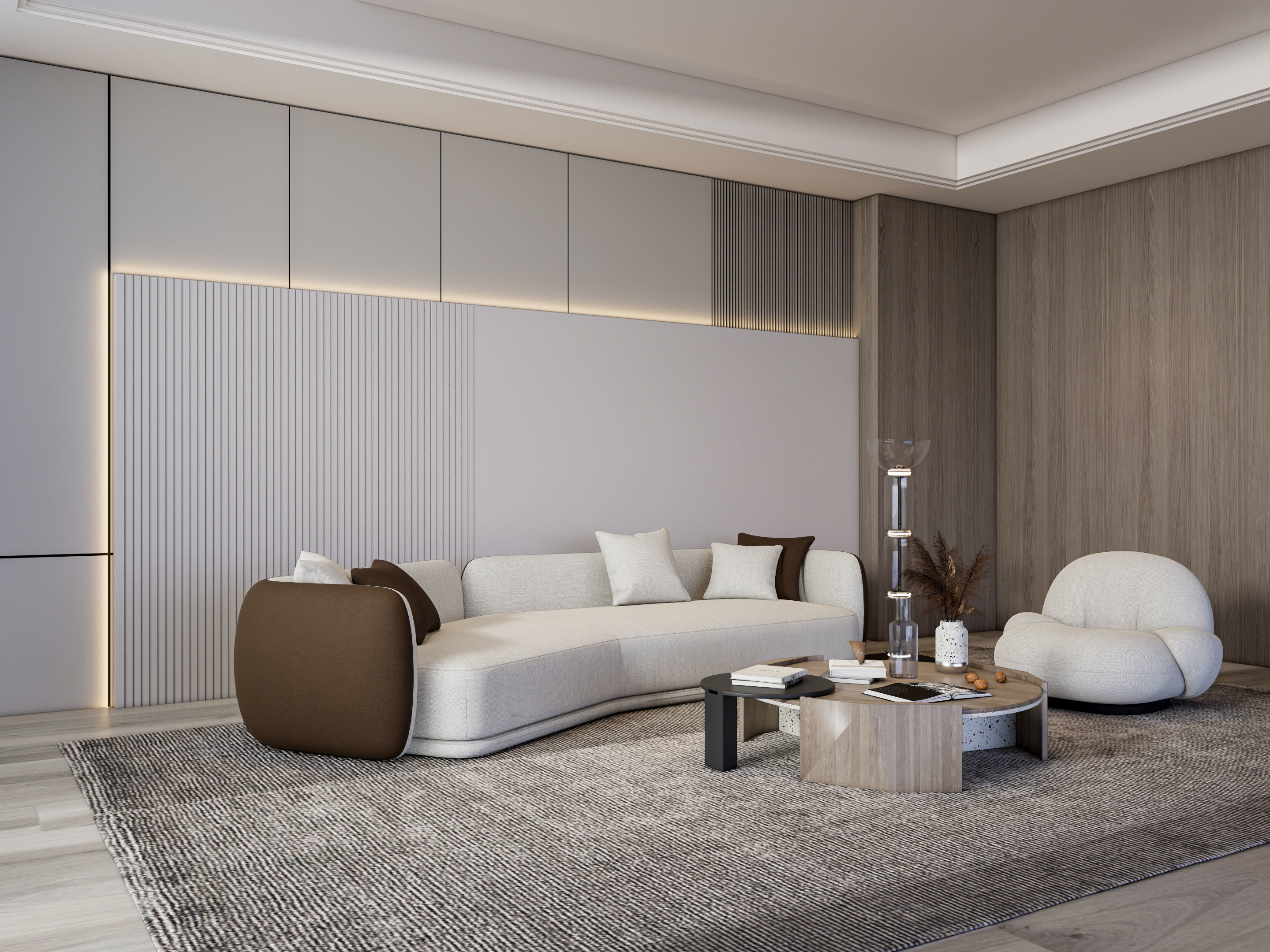 Living room 55 3D model_1