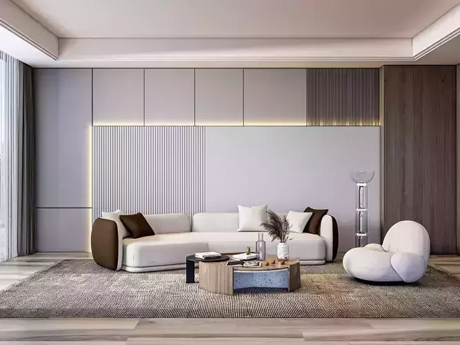 Living room 55 3D model