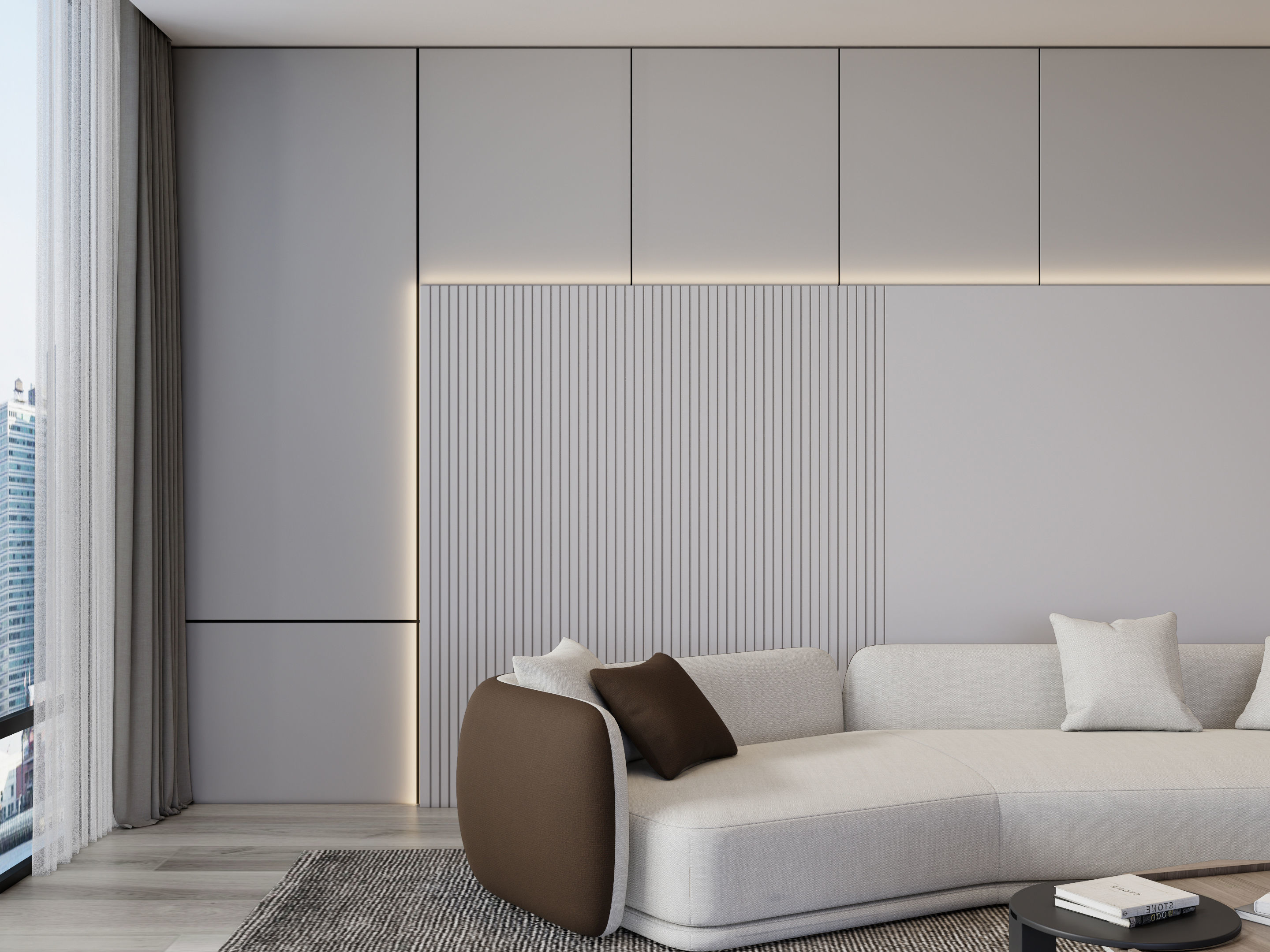 Living room 55 3D model_7