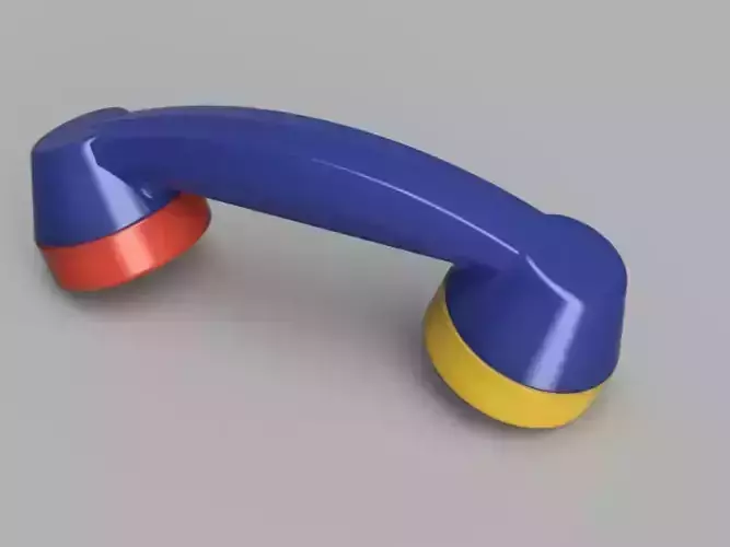 Retro Telephone Handset Free 3D print model