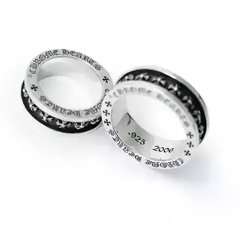 CHROME HEART TINY CH PLUS SPINNER RING 3D model