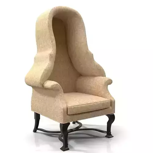 Upholstered Hooded Porters Chair