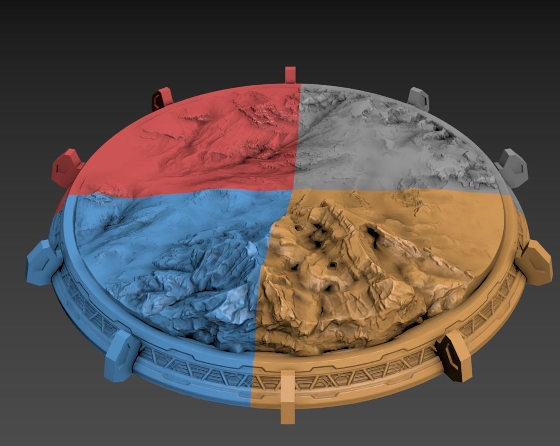Mecha Crabby Patty Poseable Set 100mm 3D print model_6