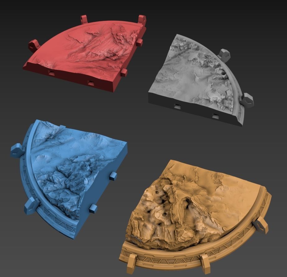 Mecha Crabby Patty Poseable Set 100mm 3D print model_9