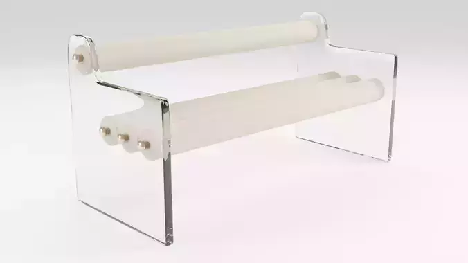 Sofa in an unusual elegant style with soft upholstery