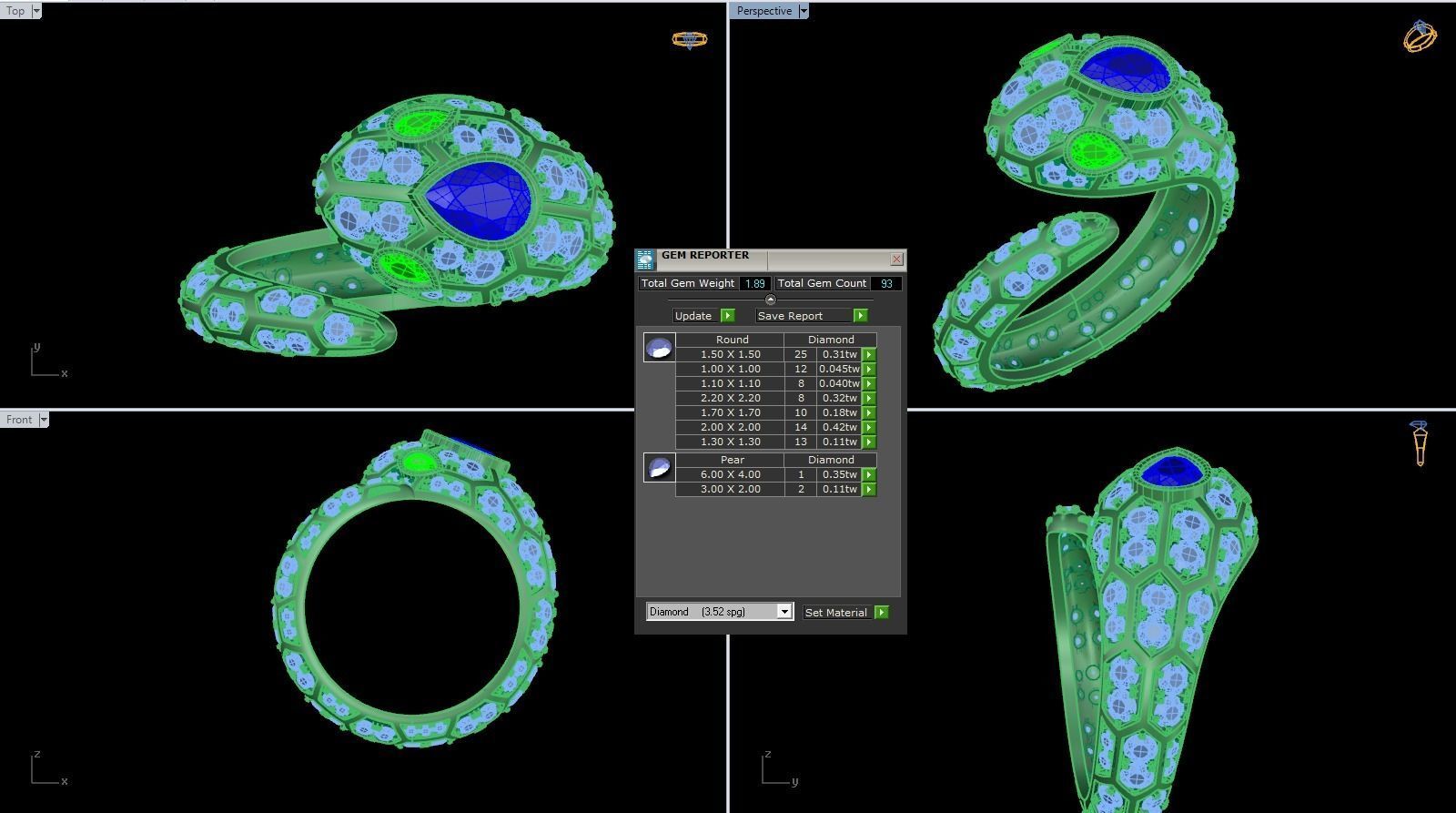 RING SERPENTI SEDUTTORI 3D print model_3