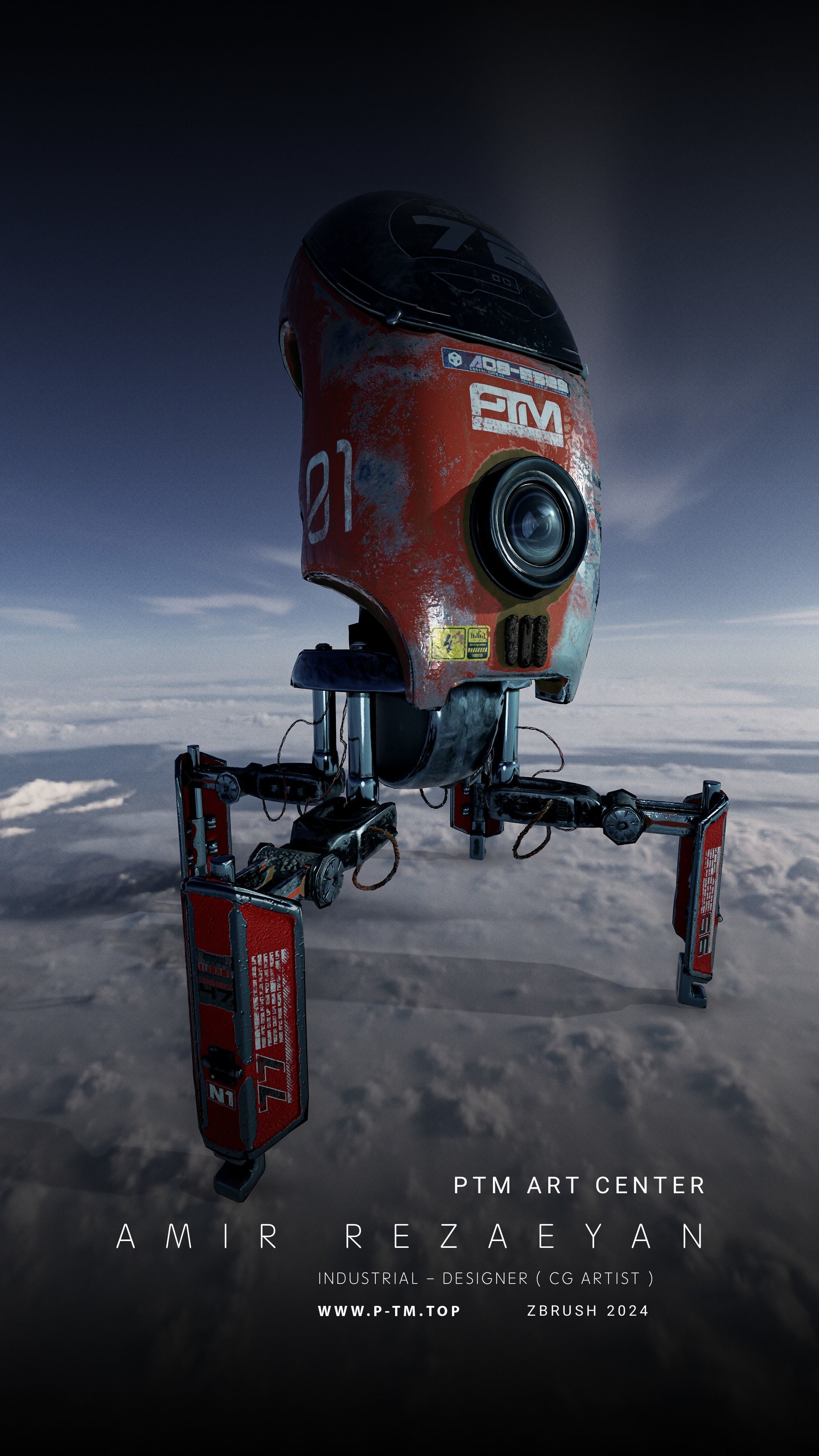 Crab Robot Concept PTM - Amir Rezaeyan 3D model_13