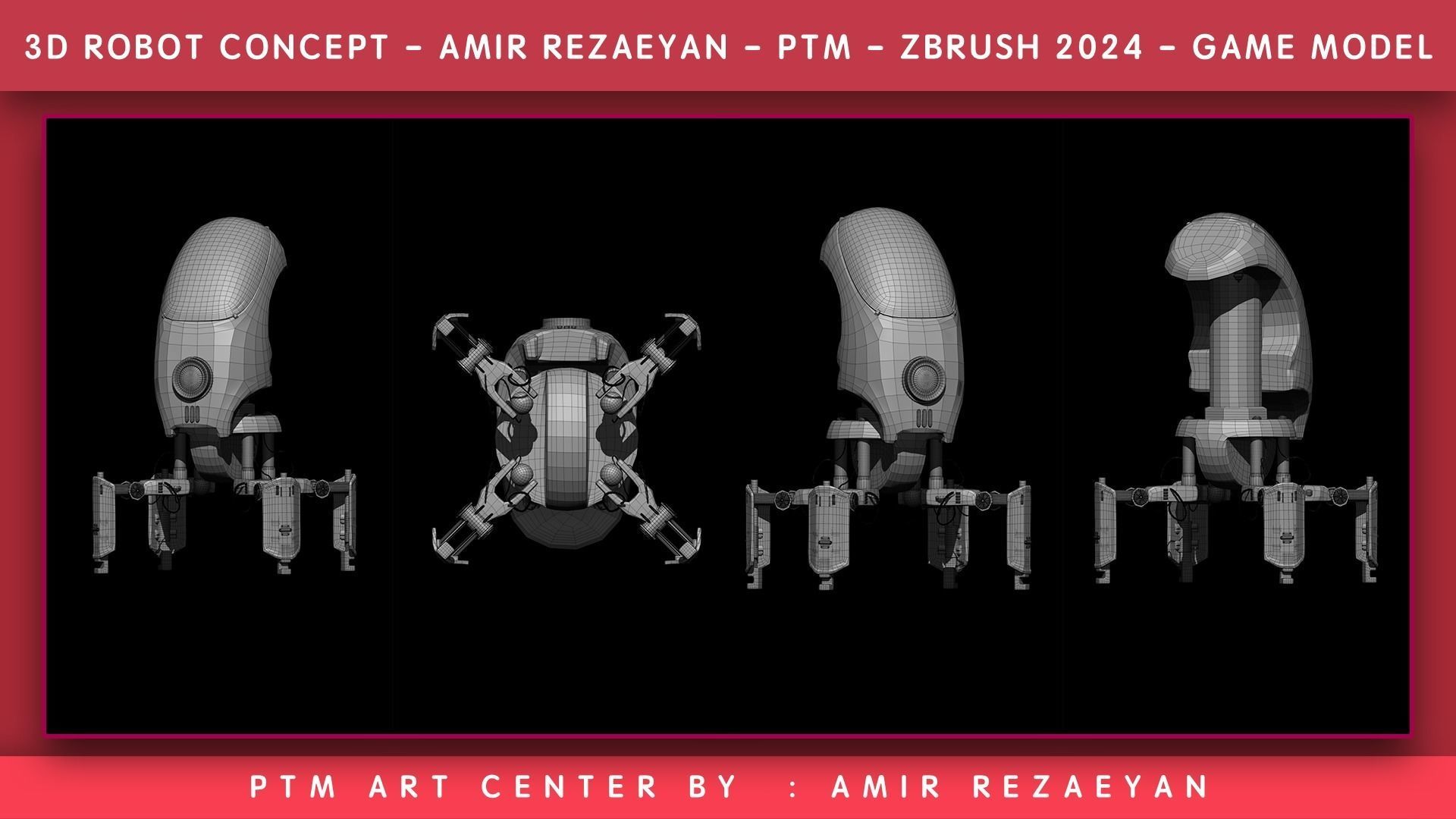 Crab Robot Concept PTM - Amir Rezaeyan 3D model_4