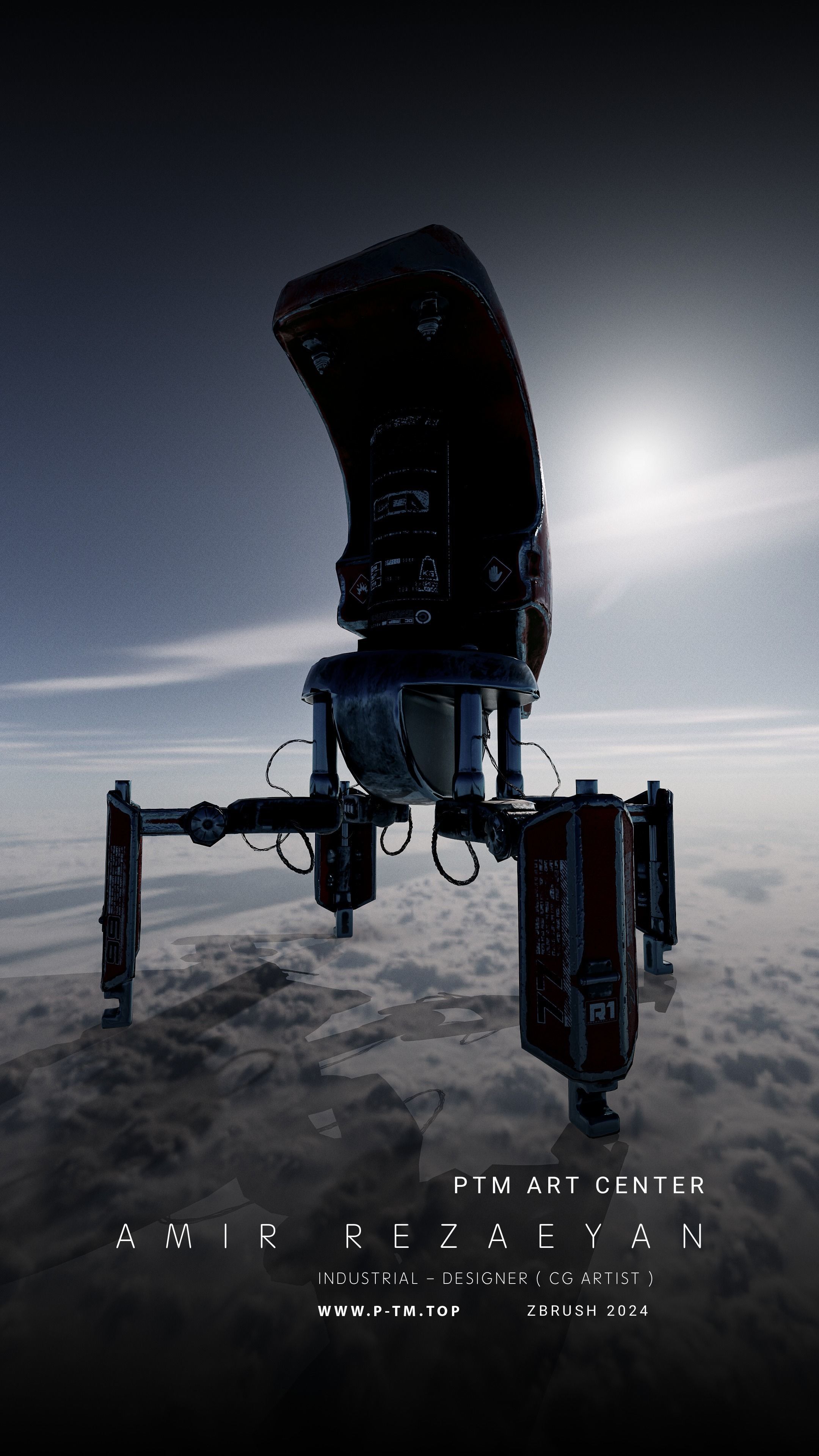 Crab Robot Concept PTM - Amir Rezaeyan 3D model_19