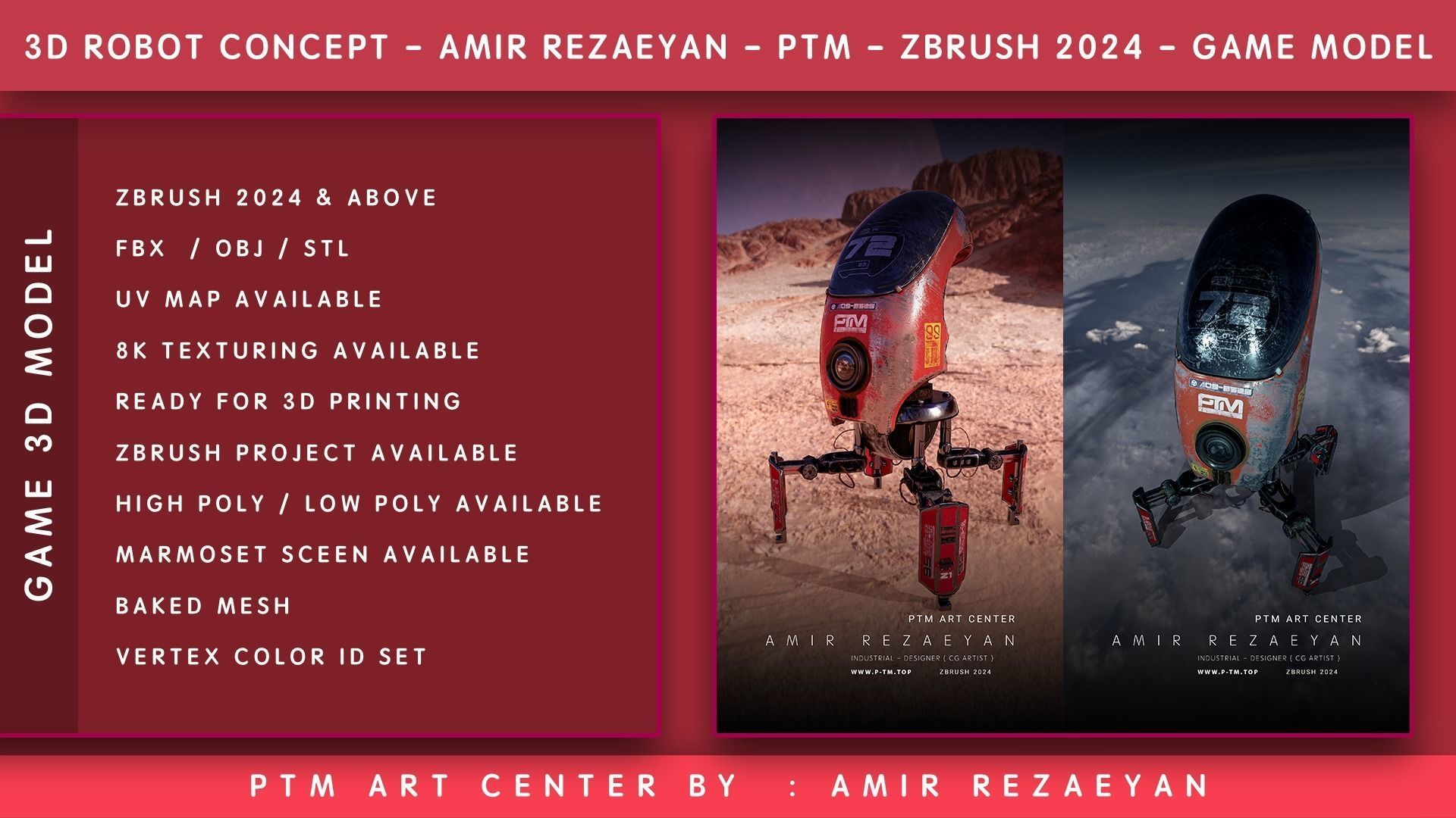 Crab Robot Concept PTM - Amir Rezaeyan 3D model_2