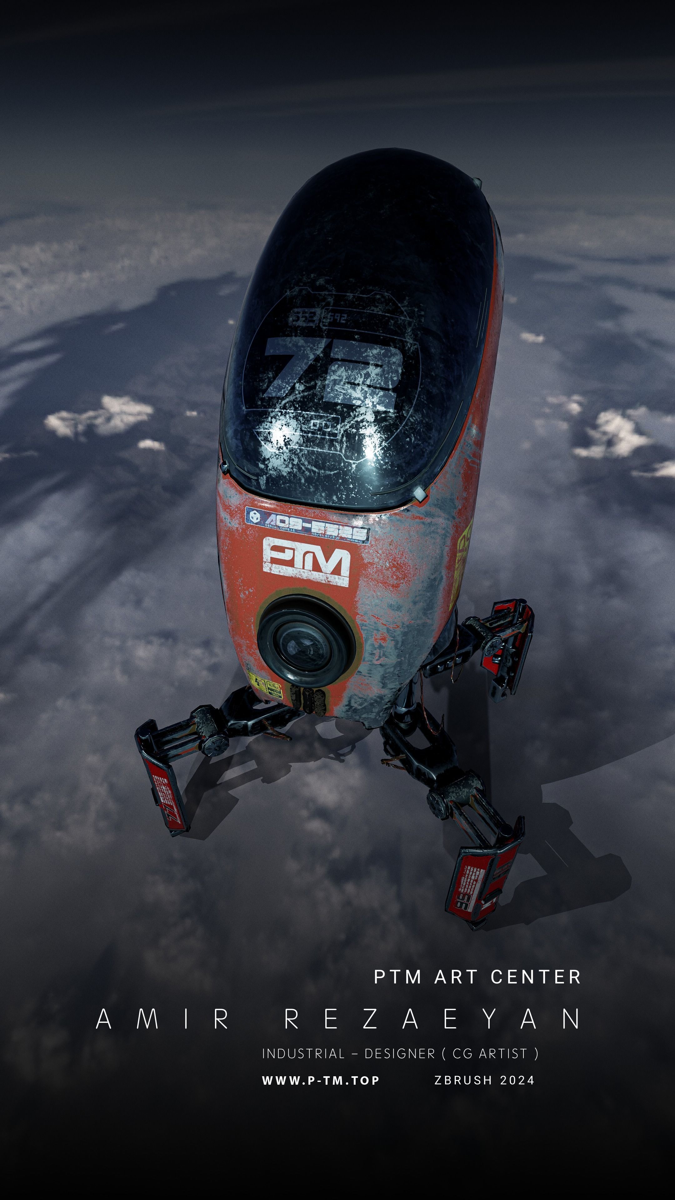 Crab Robot Concept PTM - Amir Rezaeyan 3D model_17