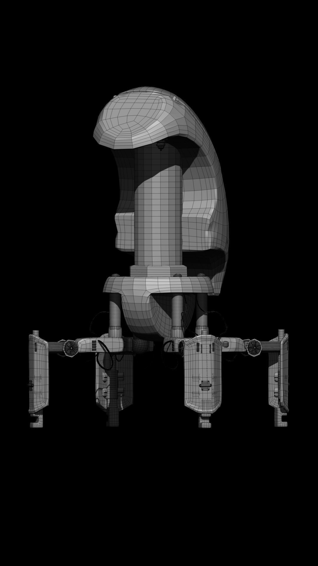 Crab Robot Concept PTM - Amir Rezaeyan 3D model_9